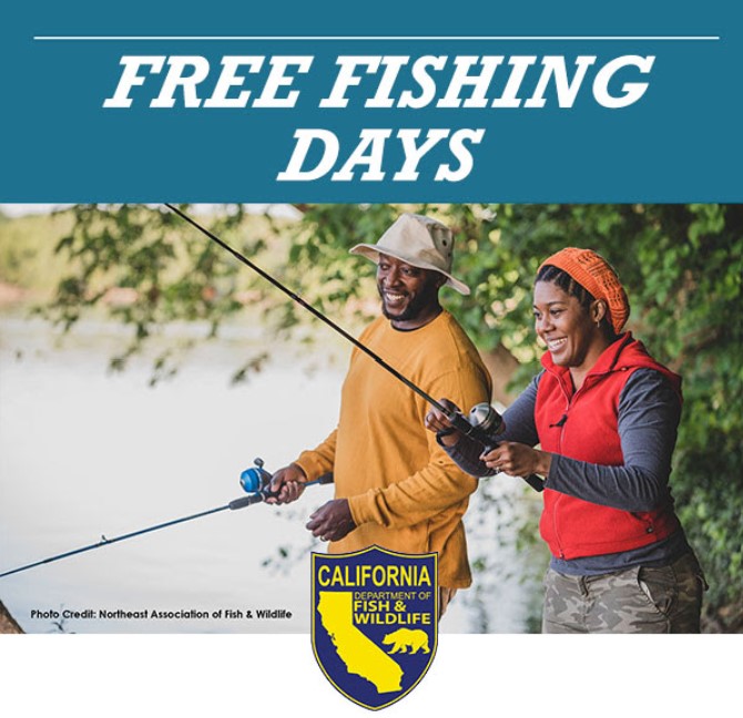 Free Fishing Days for 2023 are Saturday, July 1 and Saturday, September